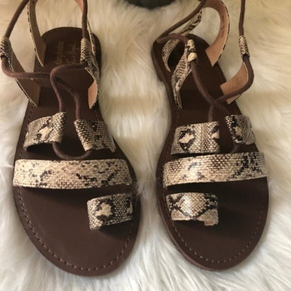 NWOT Free People Maddie Tie Up Sandal Size 8 - Picture 2 of 7